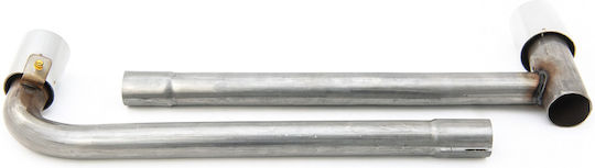 Stainless Steel Chrome Exhaust Mufflers Bmw X1 F48 2014-2022 2 Pieces Bmw Carner