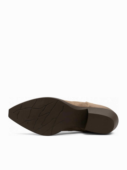 Γυναικεία Μποτάκια Πούρο Nubuck Βούρτσας
