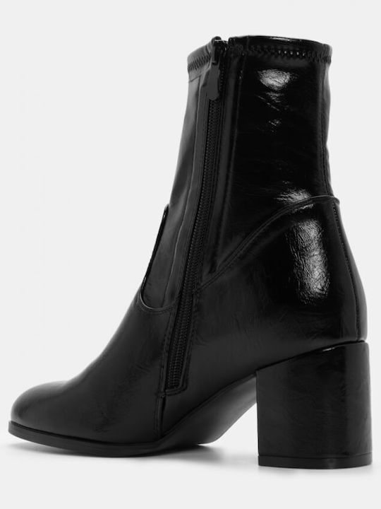 Wildleder Stiefeletten Damen Schwarz