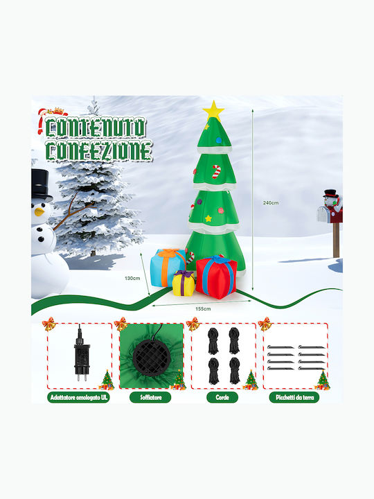 Christmas Tree 240cm with LED Lighting