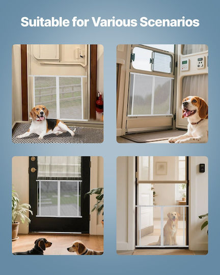 Vevor Protective Screen Door RV Aluminum Mesh Dimensions 800x723.9 Mm White