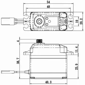Savox Sb-2273sg Plus Servo 30kg 0.105s Hv Aluminum Brushless Steel Gear Savox