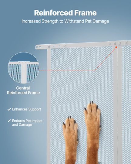 Vevor Protective Screen Door RV Aluminum Mesh Dimensions 800x723.9 Mm White