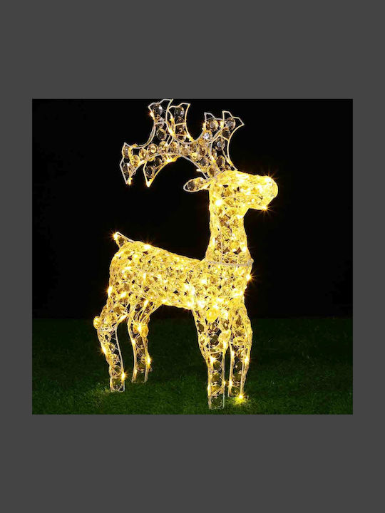 Bakaji Bakaji Rena Natalitsa Illuminated 3D Acrylic Crystals 200 LED Warm White H 90 cm