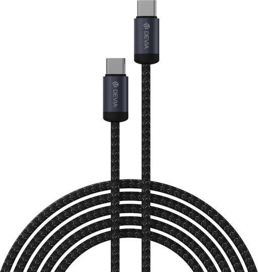 Devia Extreme Încărcător Auto 30W Încărcare Rapidă cu Porturi: 1xUSB 1xType-C Gri Culoare
