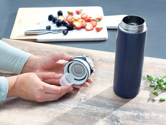 Leifheit Glass Thermos Stainless Steel / Plastic 600ml Navy Blue