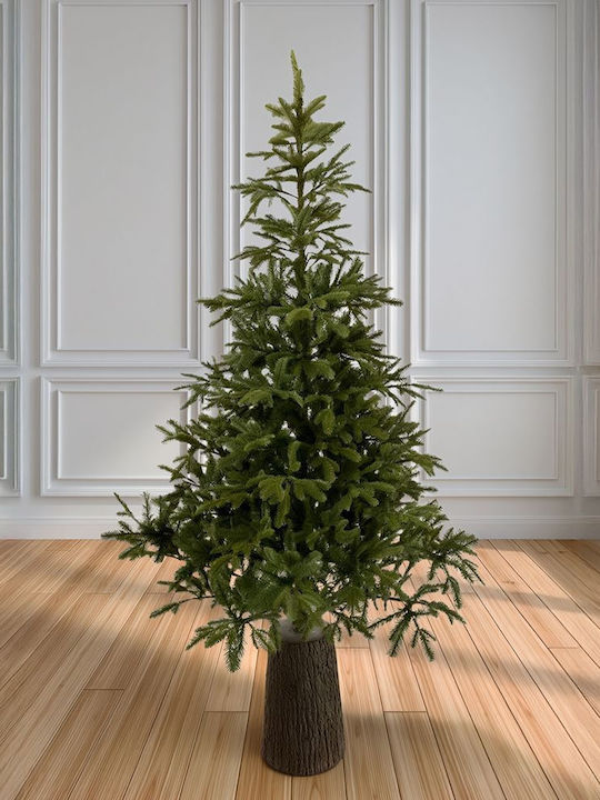 Christmas Tree Mountain Pine with Wooden Trunk 210cm with 1438 Branches