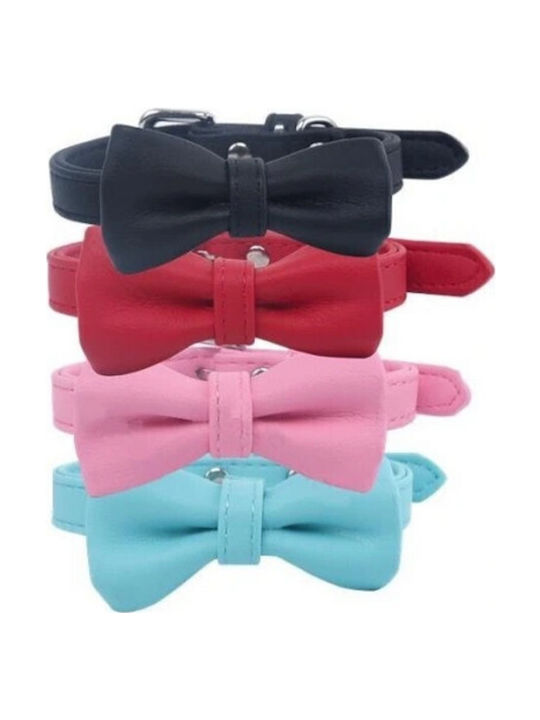 Nobleza Hundehalsband Leder in Rosa Farbe Medium