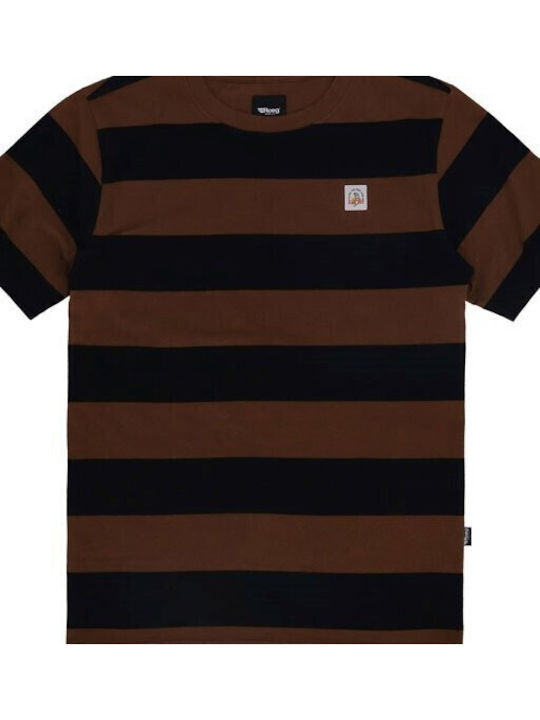 T-Shirt Brown/black