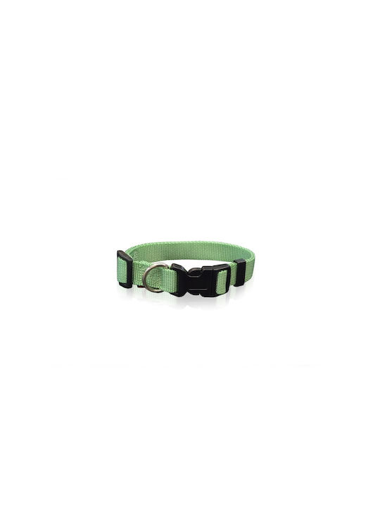 Pet Interest Plain Line Κολάρο Σκύλου Ανοικτό Πράσινο Medium 20mm x 32 - 50cm