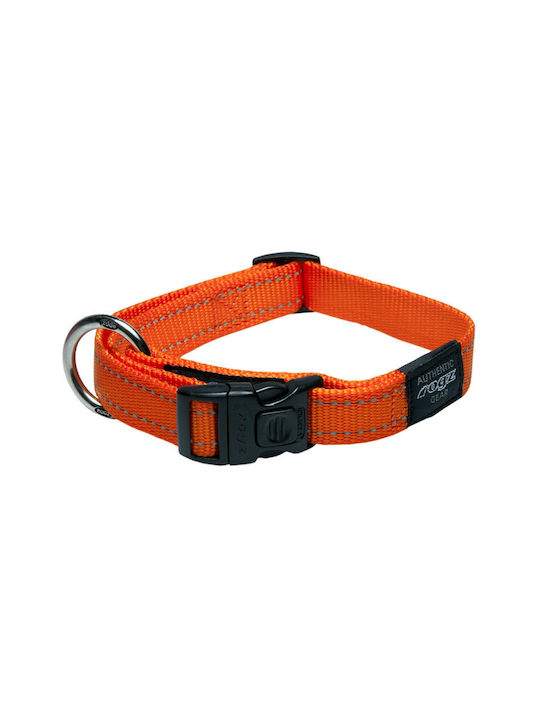 Rogz Utility Dog Collar in Orange color Dog Collar LG Orange RGHB06D