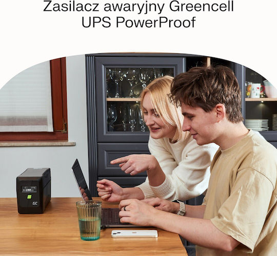 Green Cell UPSLM480 UPS Line-Interactive 850VA 480W