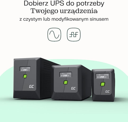 Green Cell UPS Line-Interactive 750VA 480W