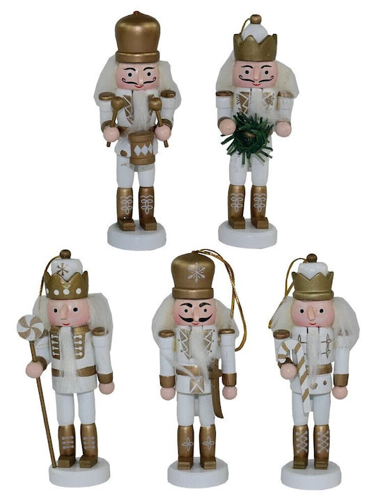 Dorosimo Nutcracker de Crăciun Lemn Alb