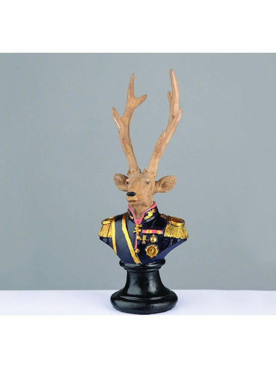 Aca Illuminated Christmas Figure Deer Brown 24x24cm Soldier
