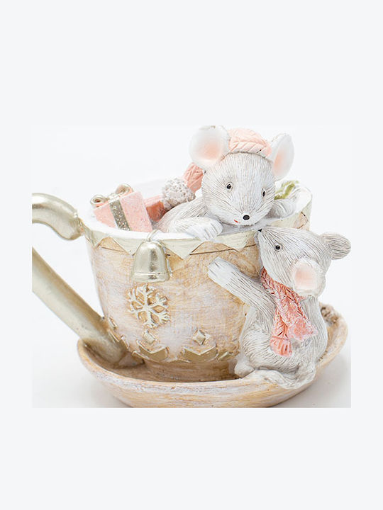 Eurolamp Christmas Plastic Figure Little mouse Pink Length 8cm