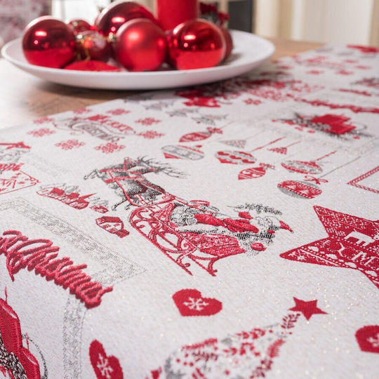 Teoran Christmas Decorative Square Pillowcase White 65x65cm