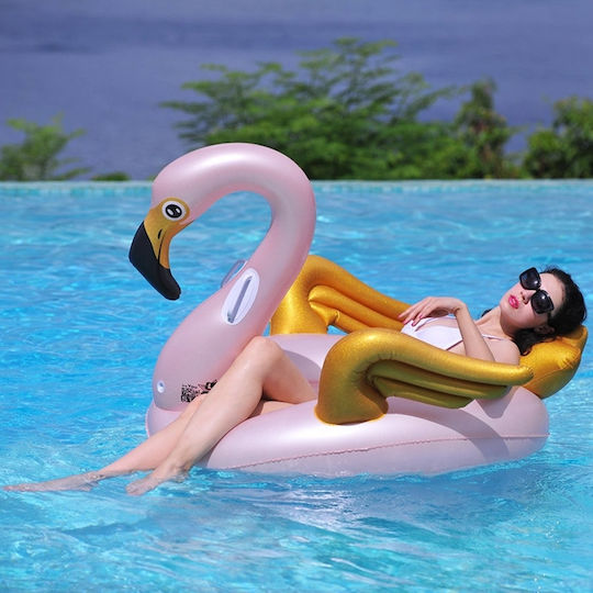 Jilong Φουσκωτή Σαμπρέλα Θαλάσσης Flamingo με Χειρολαβές Ροζ 115cm