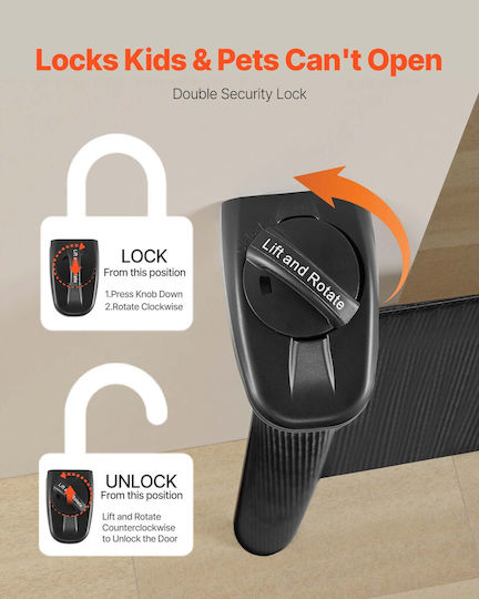 Vevor Door Dog in Black Color