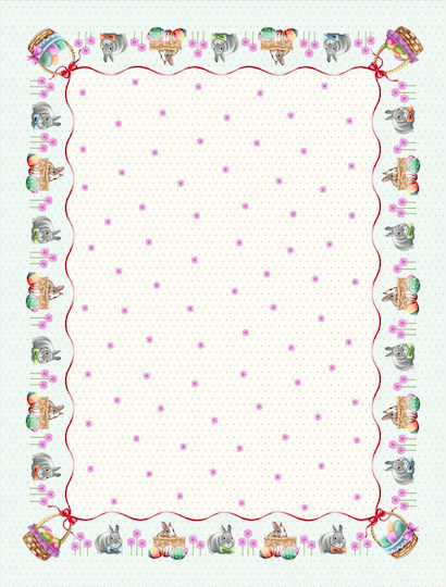 Vassiliadis Bros Easter Tablecloth Fabric 240x240x140pcs