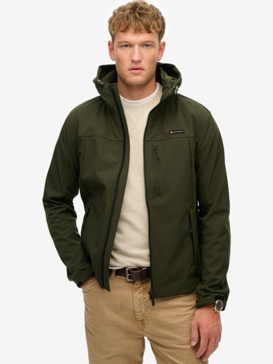 Trekker Χειμωνιάτικο Μπουφάν Softshell Αδιάβροχο και Αντιανεμικό Olive