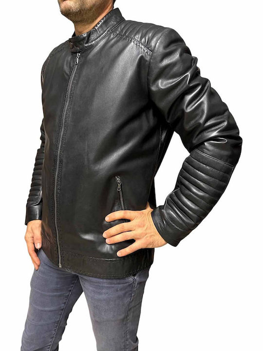 Leather Jacket Biker Black