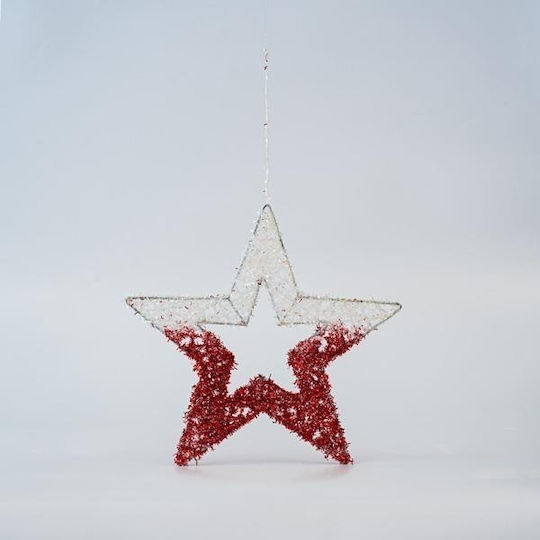 Eurolamp Weihnachtlicher Dekorativer Anhänger Stern Metallisch Gold 25x26x25cm 1Stück