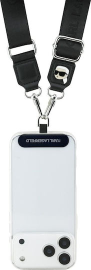 Karl Lagerfeld Universal Crossbody Strap Karl Patch Black