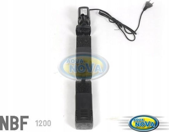 Aqua Nova Interior Filtru pentru Acvarii cu Capacitate până la 150lt, cu Volum 1200lt/h și Putere 25W