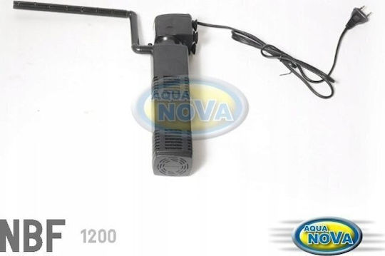 Aqua Nova Interior Filtru pentru Acvarii cu Capacitate până la 150lt, cu Volum 1200lt/h și Putere 25W