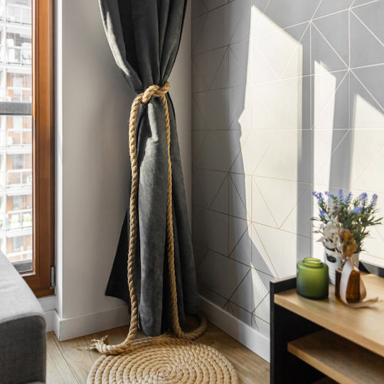 Creative Deco Лина от юта 10м дължина 30мм дебелина здрава и издръжлива въже усукана естествено кафяв цвят идеална за градина интериорна декорация арт проекти занаяти