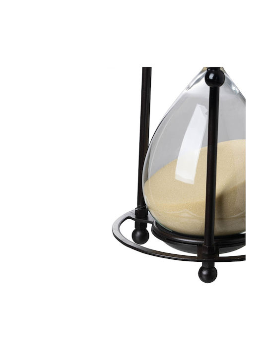 Artekko Office Hourglass Decoration from Metallic 15.8x15.8x33cm in Black color