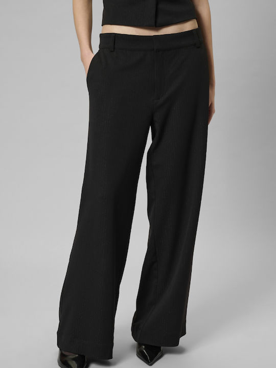 Women's Fabric Trousers Black