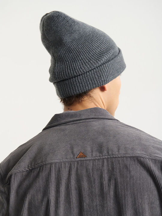 Long Sleeve Corduroy Overshirt in Regular Fit Gray