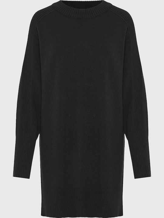Mini Knitted Dress Black FBL012-104-13-Black