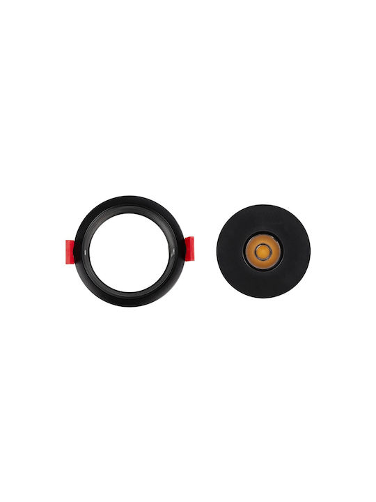 kelvo Kelvo Pinado Metallic Recessed Spot with Integrated LED and Warm White Light White 8.3x8.3cm. 1pcs