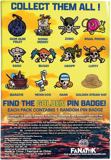 Netflix's One Piece Καρφίτσα Τυχαίο Περιεχόμενο