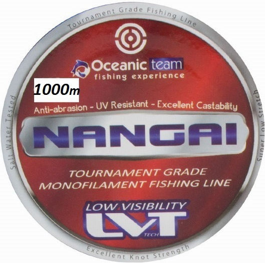 Oceanic Nangai Πετονιά Ψαρέματος Γκρι 1000m / 0.35mm