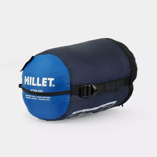 Millet Active 600d Sleeping Bag Καλοκαιρινός Υπνόσακος Φερμουάρ Δεξιά D Mic1168-n8599d Azur Blue