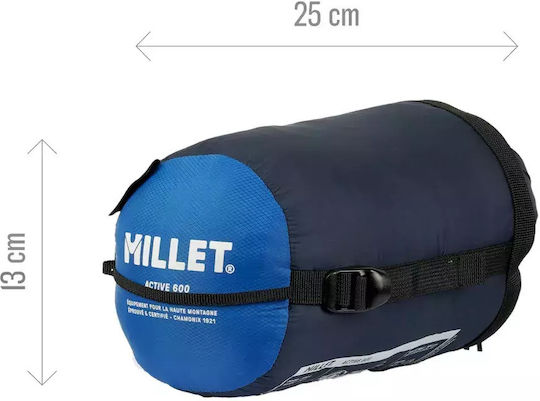 Millet Active 600g Sleeping Bag Summer Sleeping Bag Zipper Left G Mic1168-n8599l Azur Blue