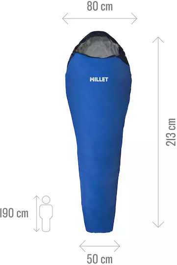 Millet Active 600g Sleeping Bag Summer Sleeping Bag Zipper Left G Mic1168-n8599l Azur Blue