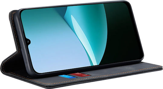 Techsuit Confy Cover Книга Изкуствена кожа / Силикон Черен (Xiaomi 15T)