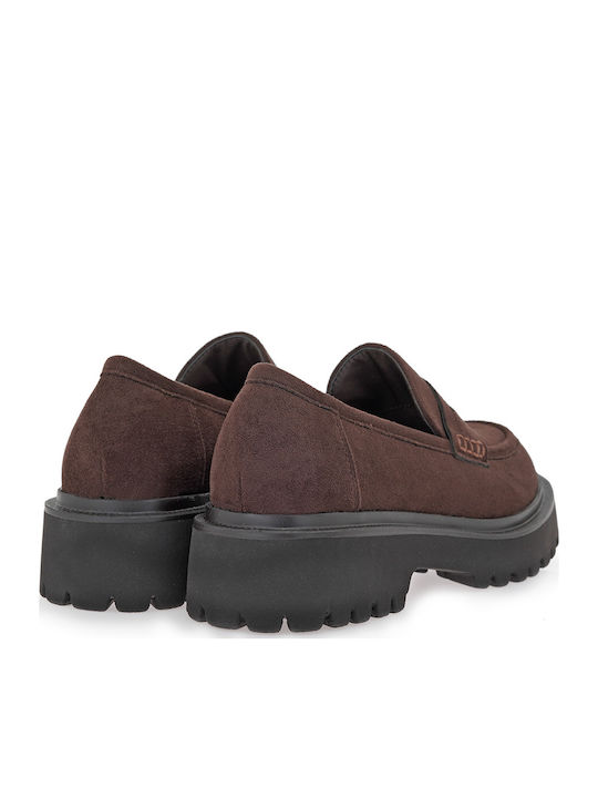 Γυναικεία Loafers σε Καφέ Χρώμα