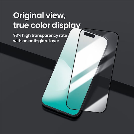Nillkin Cp+ Pro 2.5D 0.1mm Gehärtetes Glas Schwarz (iPhone 17 / 17 Pro / 16 Pro)