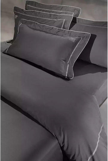 Guy Laroche Сет Чаршафи 270x280см. Elite Anthracite - Silver 4бр