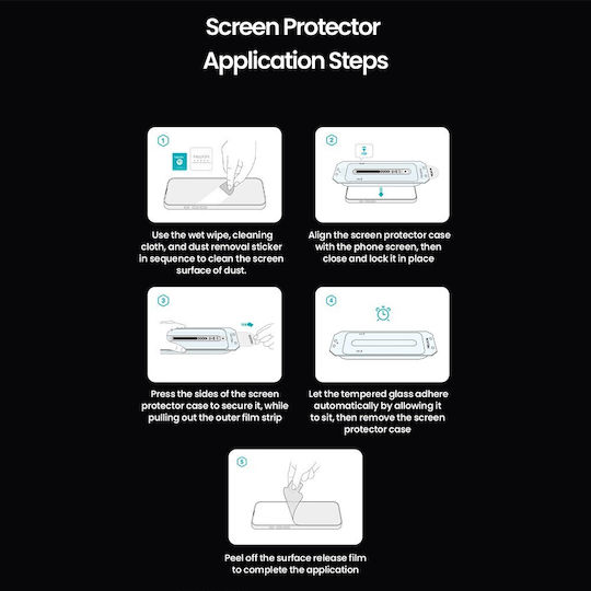 Nillkin Cp+ Pro 2.5D 0.1mm Gehärtetes Glas Schwarz (iPhone 17 / 17 Pro / 16 Pro)