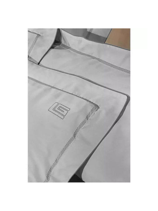 Guy Laroche Sheet Sets King Size 270x280cm. Elite Silver-Anthracite 4pcs