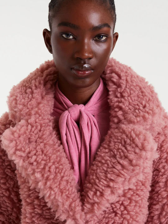 Γυναικείο Pink Παλτό