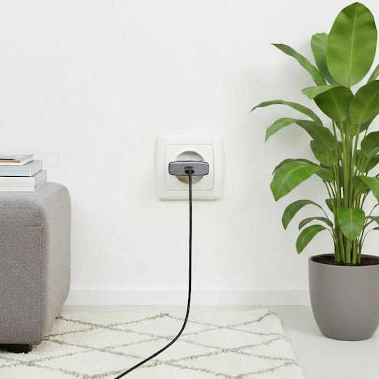 Forcell Charger Without Cable GaN with USB-C Port 25W Power Delivery / Quick Charge 4.0 Blacks (F-Energy Ultra Slim)