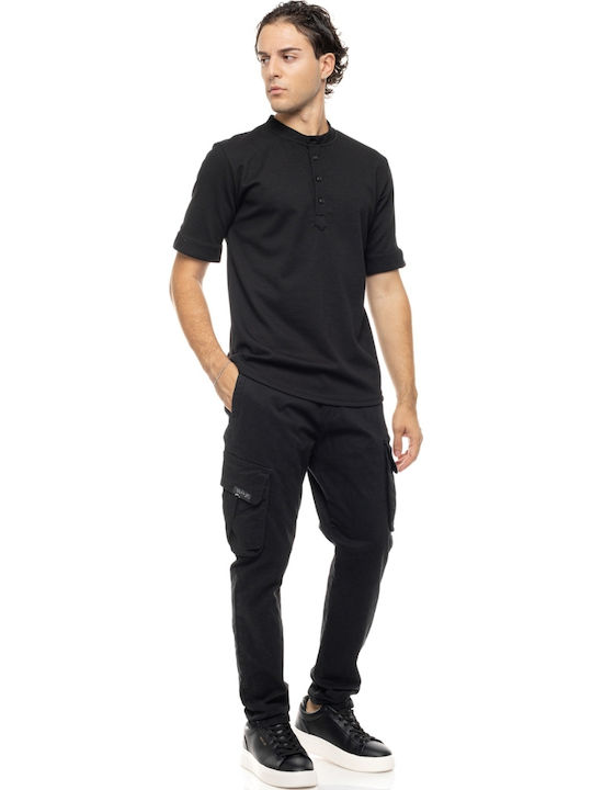 Cover Trousers Cargo Elastic in Loose Fit Black